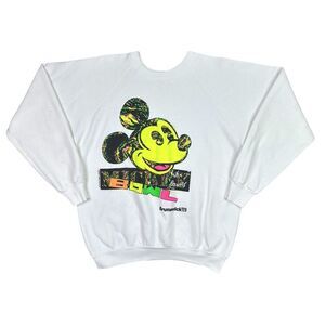 Vintage 90’s Disney Mickey Mouse Bowling Crew Neck Sweatshirt - Size XL